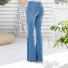 Load image into Gallery viewer, 70S HIP HUGGER BELL BOTTOMS STRETCHY JEANS