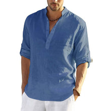 Load image into Gallery viewer, Men's Cotton Linen Hippie Casual T-Shirt