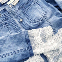 Load image into Gallery viewer, Paneled Denim Jacket