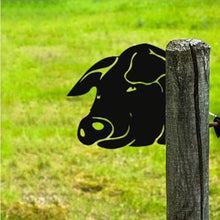 Load image into Gallery viewer, Outdoor Garden Farm Peeping Goat Metal Artwork Indoor Decoration