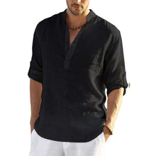 Load image into Gallery viewer, Men's Cotton Linen Hippie Casual T-Shirt