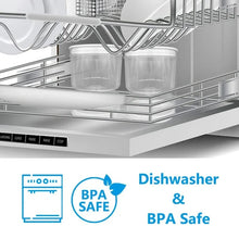 Load image into Gallery viewer, Pickle and Olives Jar Container with Strainer