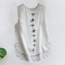 Load image into Gallery viewer, Daisy Sleeveless Cotton and Linen Tank Top