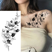 Load image into Gallery viewer, Sketch Flower Tattoo Stickers (10PCS)