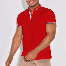 Load image into Gallery viewer, Lapel Collar Solid Color POLO Shirt