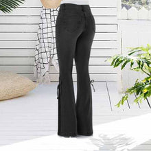 Load image into Gallery viewer, 70S HIP HUGGER BELL BOTTOMS STRETCHY JEANS