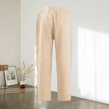 Load image into Gallery viewer, Women&#39;s High Waist Casual Cotton Linen Trousers