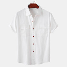 Load image into Gallery viewer, Men&#39;s Linen Short Sleeve Shirt