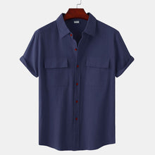Load image into Gallery viewer, Men&#39;s Linen Short Sleeve Shirt