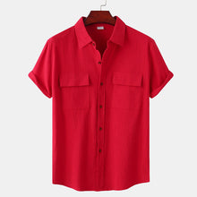 Load image into Gallery viewer, Men&#39;s Linen Short Sleeve Shirt