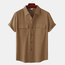 Load image into Gallery viewer, Men&#39;s Linen Short Sleeve Shirt