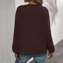 Load image into Gallery viewer, Waffle Long Sleeve Cardigan T-Shirt
