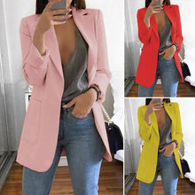 Load image into Gallery viewer, Women&#39;s Fashion Lapel Slim Cardigan Temperament Suit Jacket