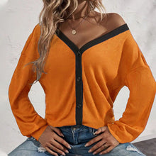 Load image into Gallery viewer, Waffle Long Sleeve Cardigan T-Shirt