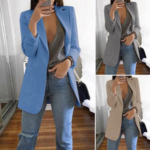 Load image into Gallery viewer, Women&#39;s Fashion Lapel Slim Cardigan Temperament Suit Jacket