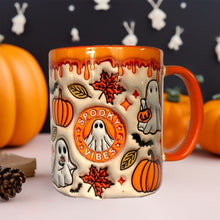Load image into Gallery viewer, Pumpkin Coffee Cup With Ghost