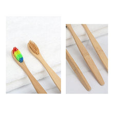 Load image into Gallery viewer, New Design Mixed Color Bamboo Toothbrush