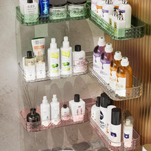 Load image into Gallery viewer, Multifunctional wall-mounted U-shaped rotating storage corner shelf