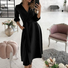 Load image into Gallery viewer, V-neck Printed Dress