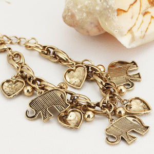 Handmade-Vintage Elephant Anklet