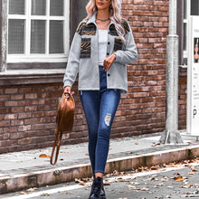 Load image into Gallery viewer, Paneled Contrast Loose Jacket
