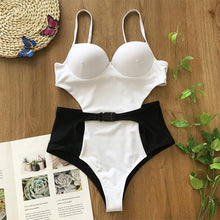Load image into Gallery viewer, Hard one-piece jacket swimsuit