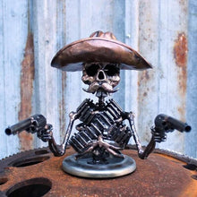 Load image into Gallery viewer, 💀Cowboy Skull Gunslinger Hood Ornament💀