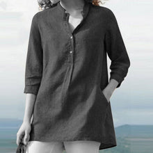 Load image into Gallery viewer, Women&#39;s Urban Casual Stand Collar Loose Shirt