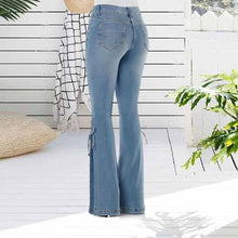 Load image into Gallery viewer, 70S HIP HUGGER BELL BOTTOMS STRETCHY JEANS