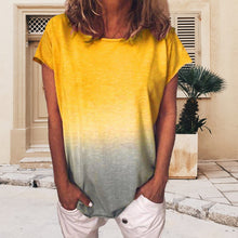 Load image into Gallery viewer, Gradient Rainbow Print T-shirt