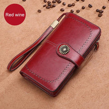 Load image into Gallery viewer, Long retro phone wallet -Cow Leather