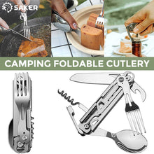 Load image into Gallery viewer, 5 in 1 Multifunctional Camping Utensil Set