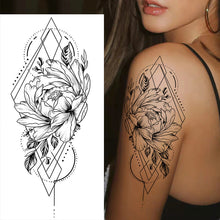 Load image into Gallery viewer, Sketch Flower Tattoo Stickers (10PCS)