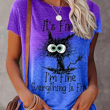 Load image into Gallery viewer, Alphabet Cat T-Shirt