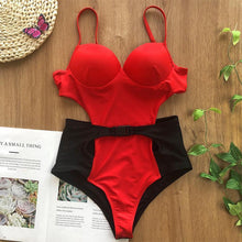 Load image into Gallery viewer, Hard one-piece jacket swimsuit