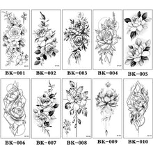 Load image into Gallery viewer, Sketch Flower Tattoo Stickers (10PCS)