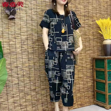 Load image into Gallery viewer, Printed Fashion Two Piece Set