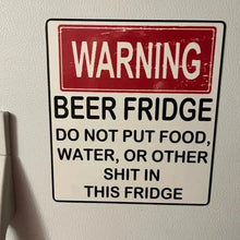 Load image into Gallery viewer, Funny Beer Fridge Vintage Sticker Sign🤭
