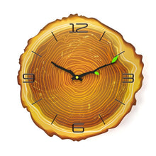 Load image into Gallery viewer, Wooden Annual Rings Wall Clock