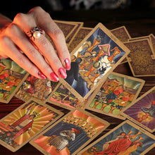 Load image into Gallery viewer, 🔮Explore the Mystical World of Tarot Gold Foil Tarot🔮