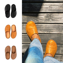 Load image into Gallery viewer, Leather Summer Slippers