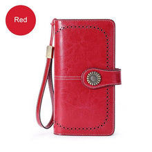 Load image into Gallery viewer, Long retro phone wallet -Cow Leather