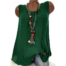 Load image into Gallery viewer, Comfortable Casual Round Neck Sleeveless T-Shirt