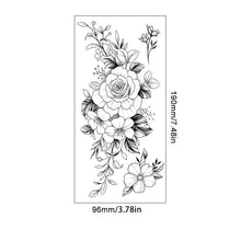 Load image into Gallery viewer, Sketch Flower Tattoo Stickers (10PCS)