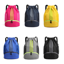 Load image into Gallery viewer, Large Nylon Drawstring Pocket Backpack