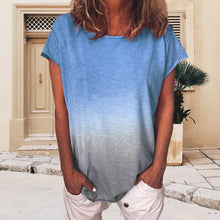 Load image into Gallery viewer, Gradient Rainbow Print T-shirt