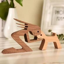 Load image into Gallery viewer, 🎁Pet Lover Gifts Wood Sculpture Family &amp; Puppy Wooden Crafts Table Ornaments