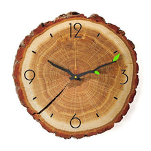 Load image into Gallery viewer, Wooden Annual Rings Wall Clock