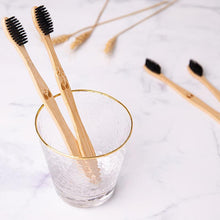 Load image into Gallery viewer, New Design Mixed Color Bamboo Toothbrush