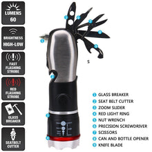 Load image into Gallery viewer, Multi Tool LED Flashlight